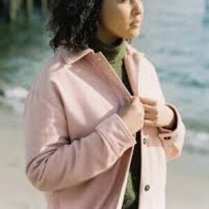 Anian Painter's Coat in Salmon